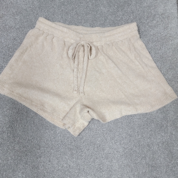 Lulu's Ribbed Knit Drawstring Lounge Shorts - Picture 3 of 4